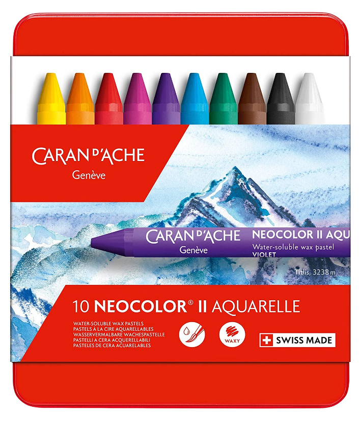 Caran d'Ache Neocolor II Water-Soluble Wax Pastel Set 10 – Octante