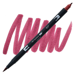 Tombow Dual Brush Pen Wine Red 837
