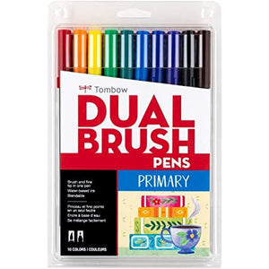 Tombow Dual Brush Pens Tonos Primarios