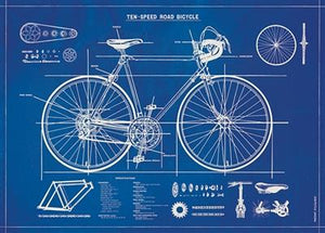 Cavallini Papel Bicycle Blueprint