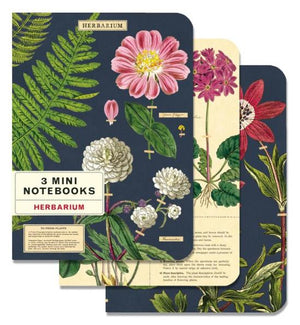 Cavallini Mini Notebooks Set 3 Herbarium