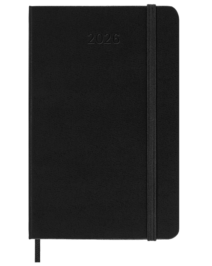 Moleskine Agenda 2026 Semanal Vertical Negro Pasta Dura