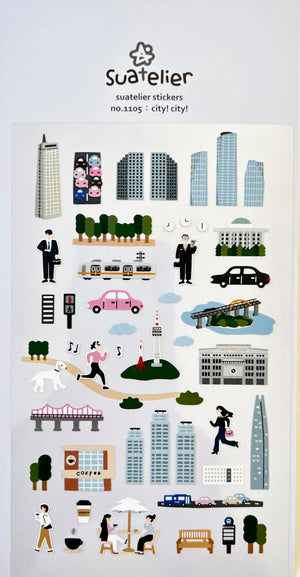 Suatelier 1105 City Life Stickers