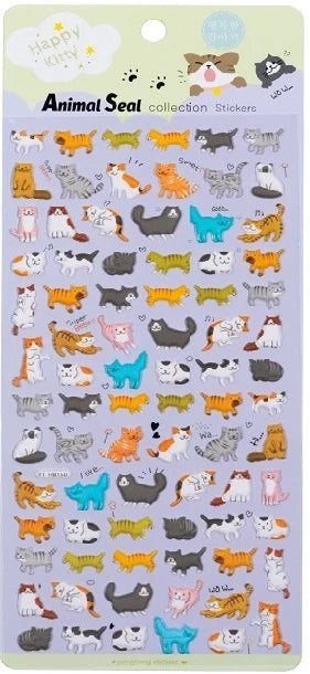 Funny Kitterb Puffy Stickers