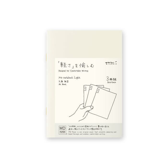 Midori MD Light set de 3 libretas Blank