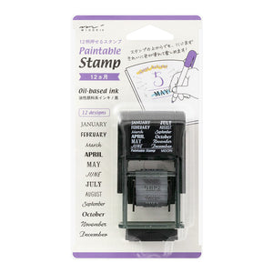 Midori Paintable Rotating Stamp 12 meses