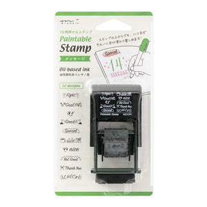 Midori Paintable Rotating Stamp Mensaje en Inglés