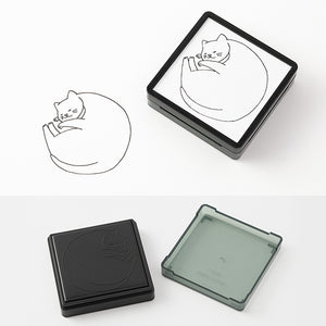 Midori  Paintable  Stamp Pre-inked  Gato
