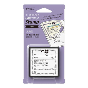 Midori  Paintable  Stamp Pre-inked  Teléfono