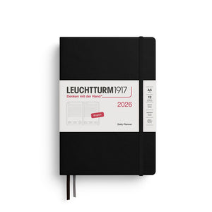 Leuchtturm 1917 Agenda Diaria 2026 Black