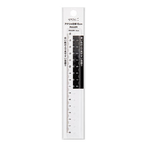 Midori Ruler Clear 15cm