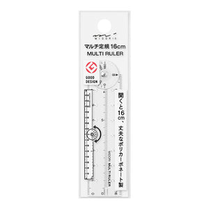 Midori Multi Ruler Clear A 16cm