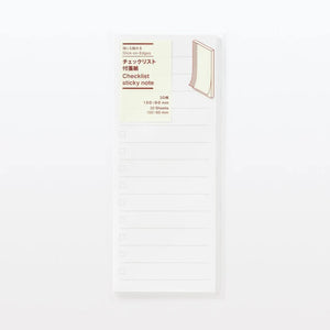 Muji Checklist Sticky Notes