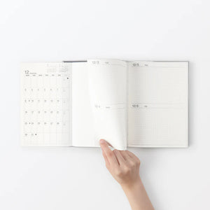 Muji Black Expandible Agenda 2025