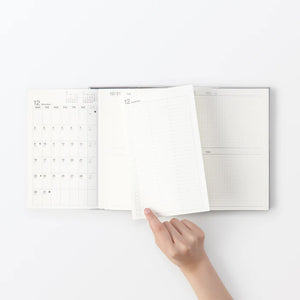 Muji Black Expandible Agenda 2025