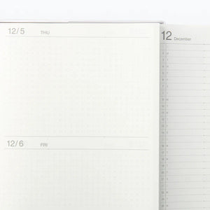 Muji Black Expandible Agenda 2025