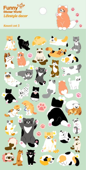 Funny Kawaii Cat Stickers 2