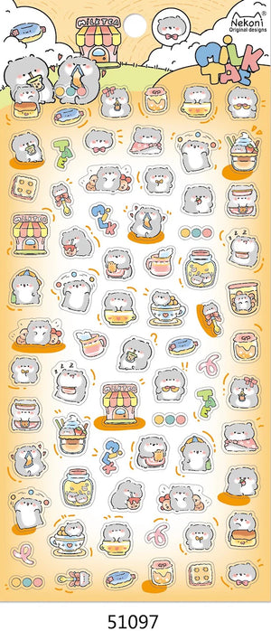 Nekoni Hamster Party Stickers