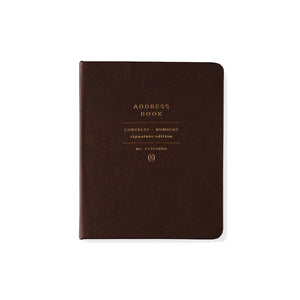 Fringe Studio Se Standard Cocoa Signature Libreta de direcciones