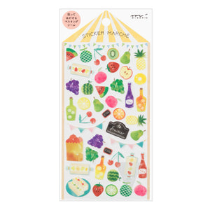 Midori Sticker Marché Fruit