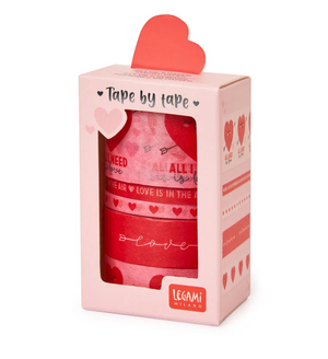 Legami Washi Tape Set de 5 - Corazón