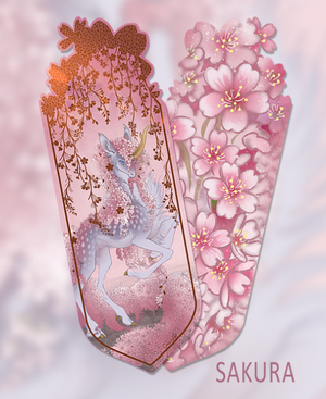 Chutkat Sakura Unicorn Bookmark