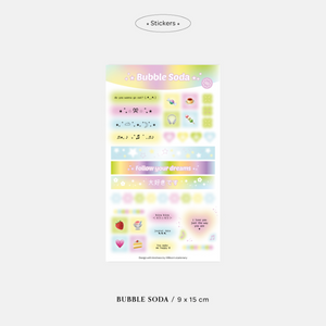 Bloom Bubble Soda stickers