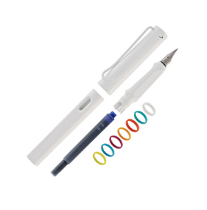 Lamy Safari Pluma Fuente Set All White MultiRing