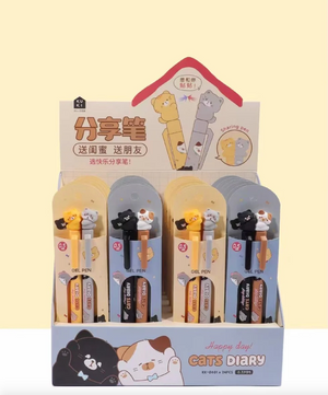 Boligrafo de gel Set de 2 Gatitos