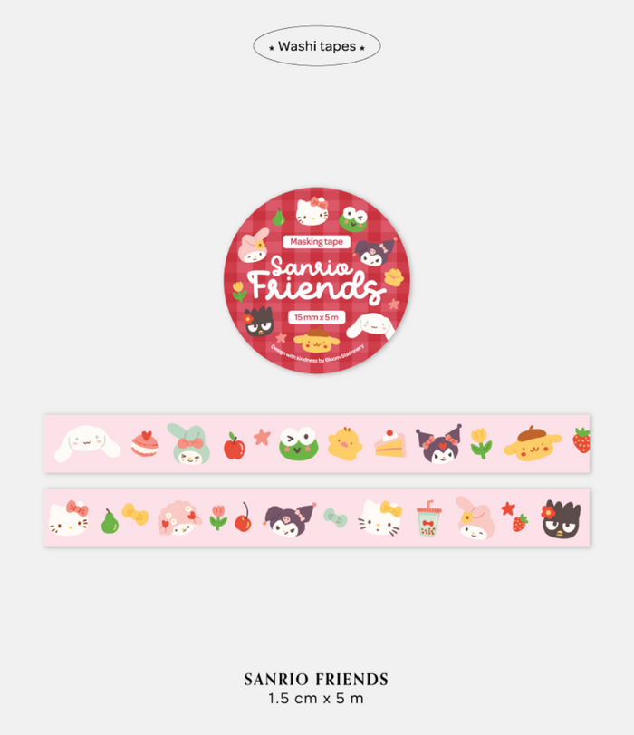 Bloom Washi Tape Sanrio Friends