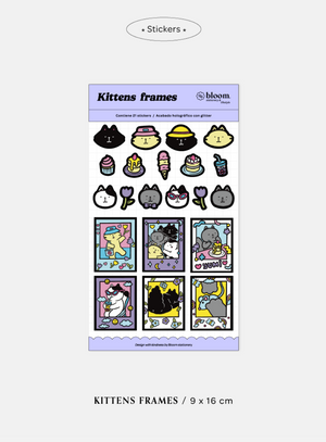 Bloom Kitten Frames Stickers