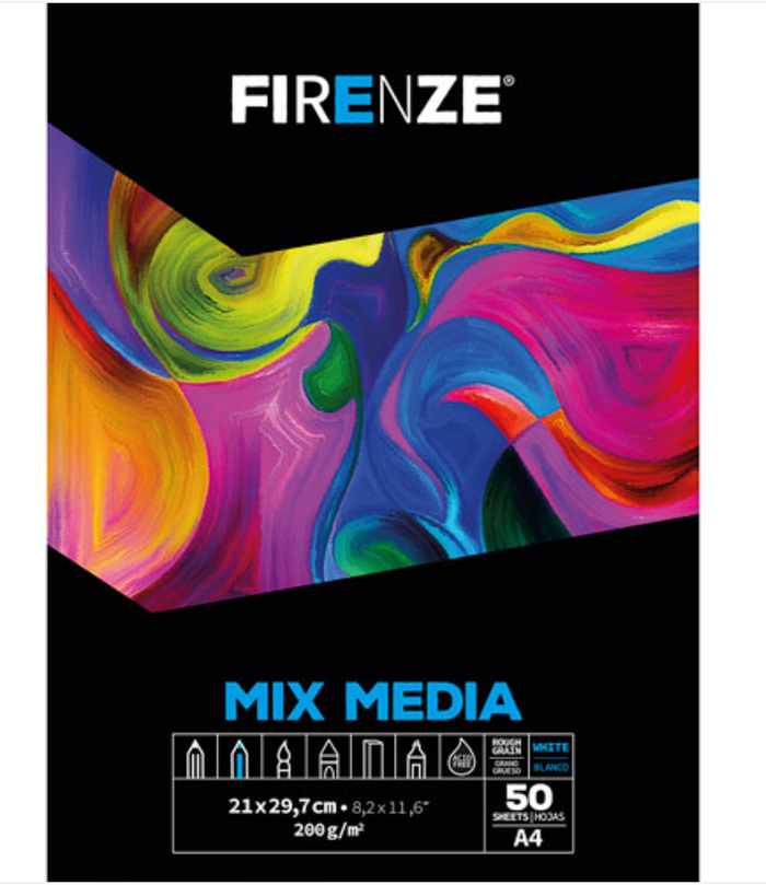 Firenze Mix Media Blanco Block de Arte