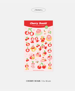Bloom Cherry Bomb stickers
