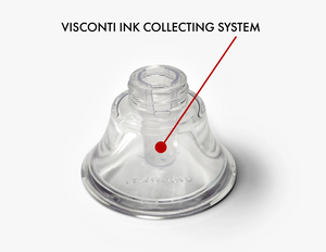 Visconti Glass Inkwell Red