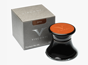 Visconti Glass Inkwell Sepia
