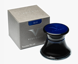 Visconti Glass Inkwell Blue