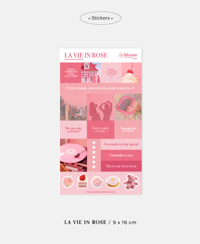 Bloom La vie in rose Stickers