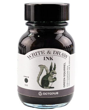 Octopus White & Draw Ink Green Squirrel