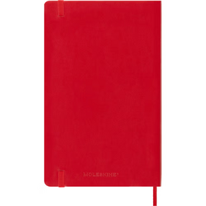 Moleskine Agenda Diaria 2025 Roja Pasta Suave