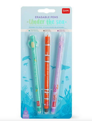 Legami Erasable Gel Pen Set de 3 - Under the Sea