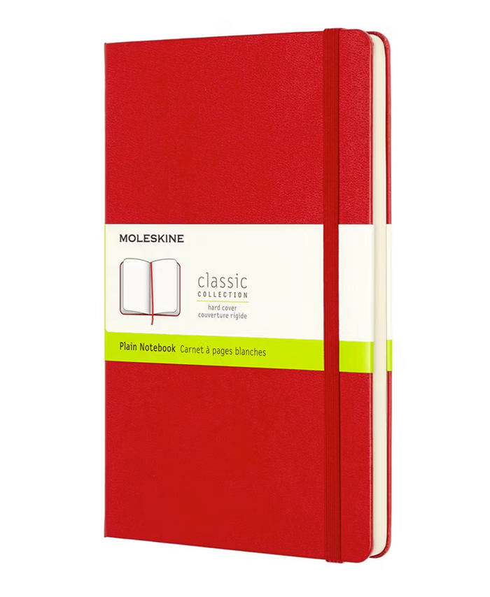 Moleskine Classic Notebook Escarlata Pasta Dura Lisa