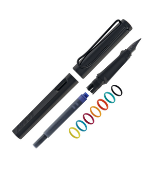 Lamy Safari Pluma Fuente Set All Black MultiRing