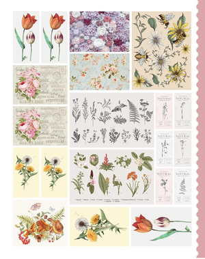 Junk Journal Cutouts - Vintage Designs Libro