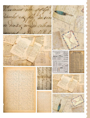 Junk Journal Cutouts - Vintage Designs Libro