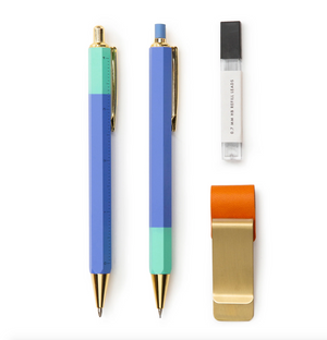 Kikkerland Inkerie Set Lapicero 0.7mm y Bolígrafo