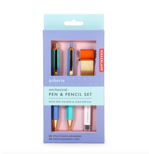 Kikkerland Inkerie Set Lapicero 0.7mm y Bolígrafo