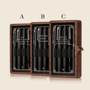 Blue Star Crafts 5 Pen Display Case Walnut Veneer