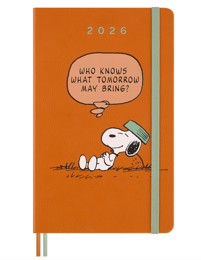 Moleskine Agenda 2026 Peanuts Naranja Semanal
