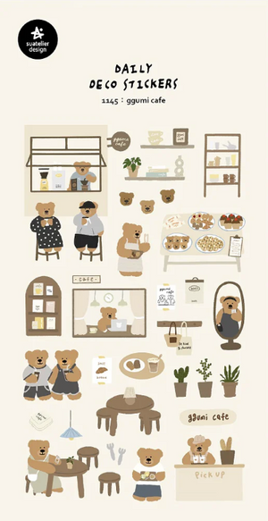 Suatelier 1145 Ggumi Cafe Stickers