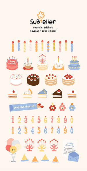 Suatelier 1113 Cake is here! Stickers
